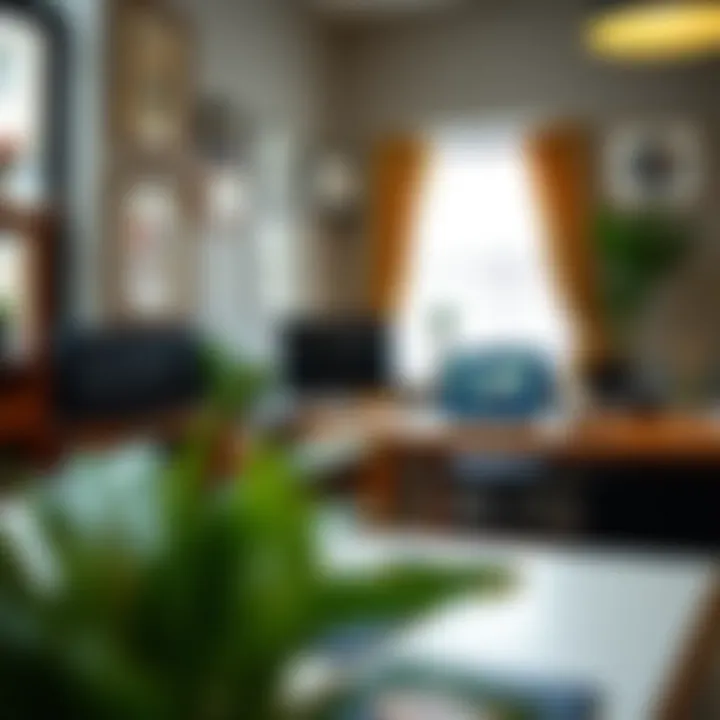 Creating a Productive Side Hustle Space A serene workspace with a plant, symbolizing a side hustle environment