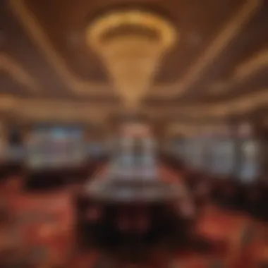 Interior Gaming Floor at Seneca Gaming Casino Interior gaming floor featuring a variety of slot machines and table games