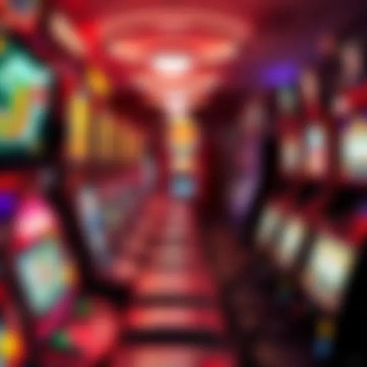 An eye-catching display of various slot machines highlighting different themes and designs