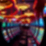 Exciting atmosphere of a slot tournament in Las Vegas
