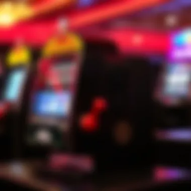 A well-maintained tabletop slot machine ready for gameplay