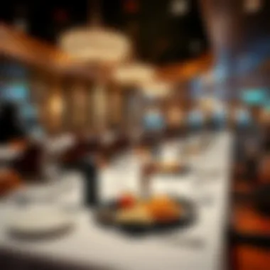 Elegant dining area within a top casino featuring gourmet cuisine.