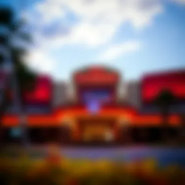 Exterior view of a prominent Tennessee casino showcasing its vibrant architecture.