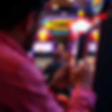 A player enjoying a free slot game on a mobile device