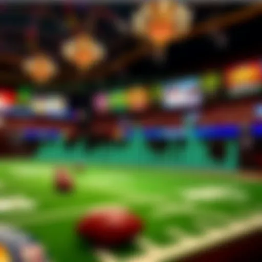 A dynamic visualization of Fan Duel betting statistics during the Super Bowl