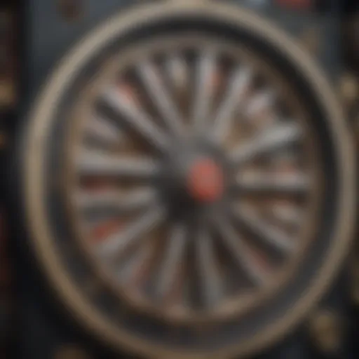 Intricate design of a reels of wheels slot machine