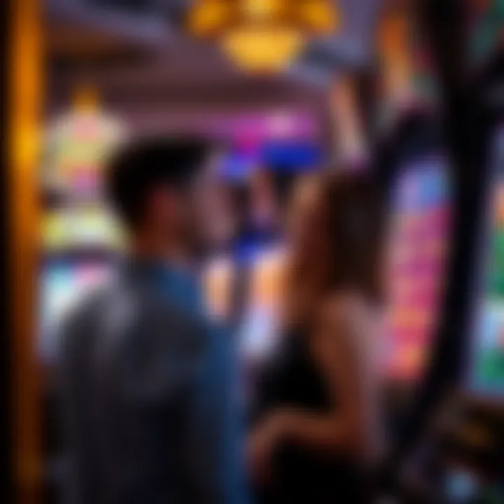 Player engaged with the Egyptian Jewels slot machine in a casino setting
