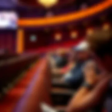 Glimpse of premium seating during a spectacular Las Vegas show