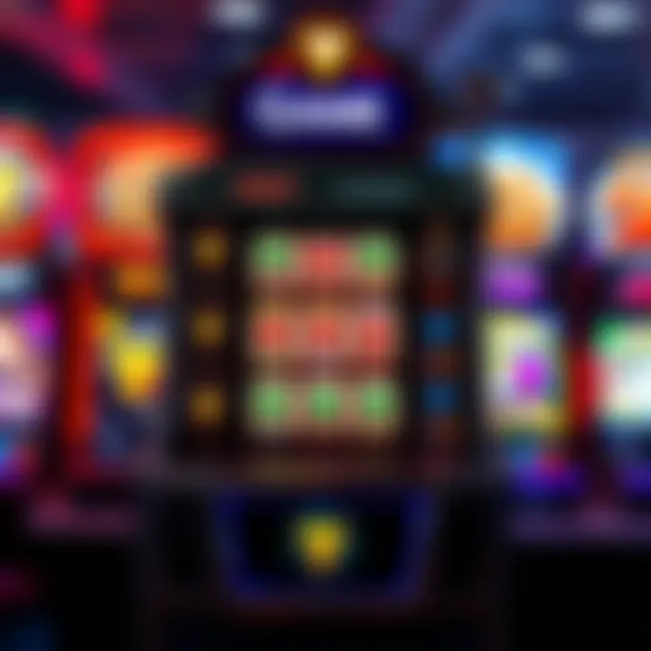 A vibrant slot machine showcasing innovative design elements