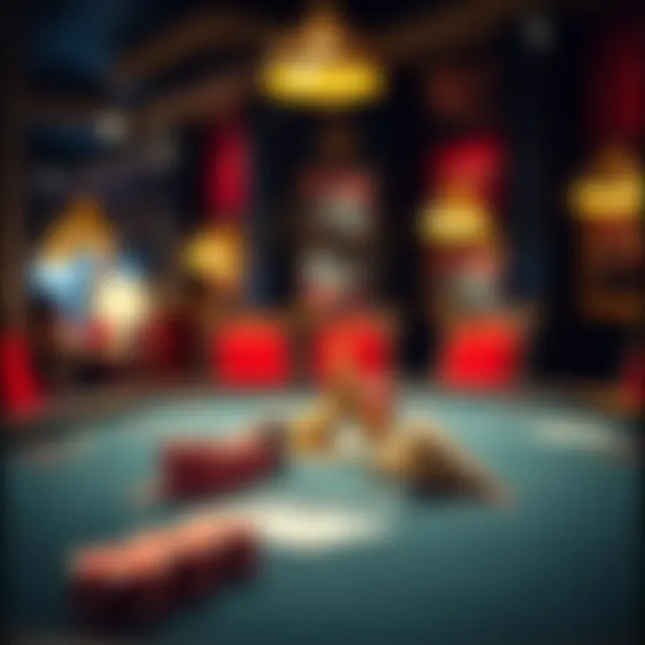 The Aesthetic of Poker Culture An elegant poker table setup showcasing various poker elements