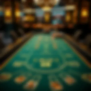 The Layout of a Blackjack Table Elegant casino blackjack table layout