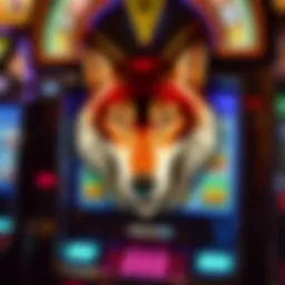 Elegant design of the wolf slot machine