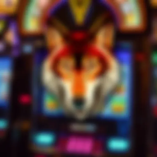 Elegant design of the wolf slot machine