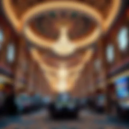 Luxurious interior of a Las Vegas casino showcasing intricate design