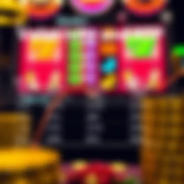 Graphical representation of slot game volatility and RTP percentages