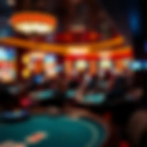The vibrant atmosphere of the MGM Las Vegas Poker Room