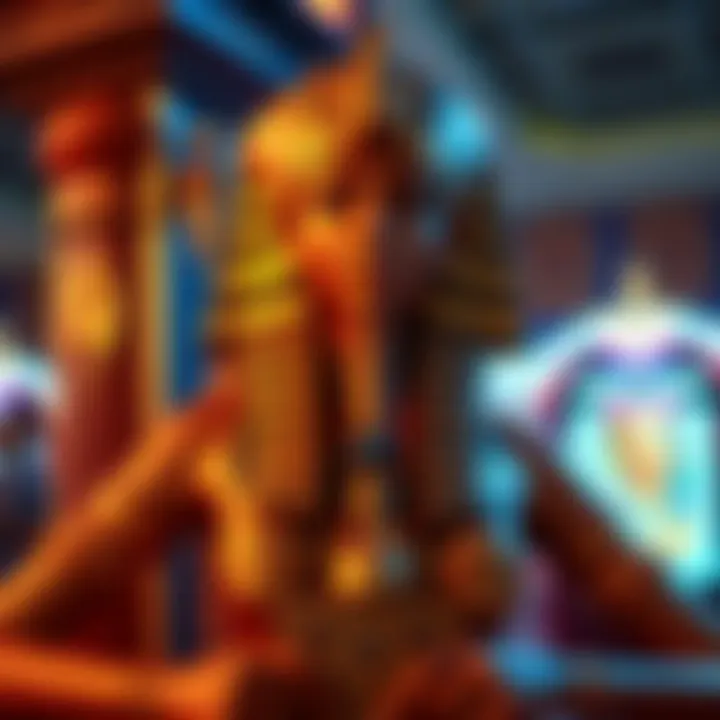 An illustration of ancient Egyptian mythology elements