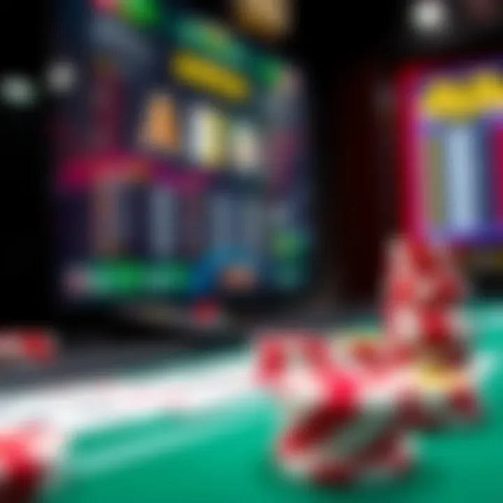 A digital representation of bonuses offered in online gaming