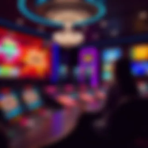 An engaging virtual casino interface showcasing various games