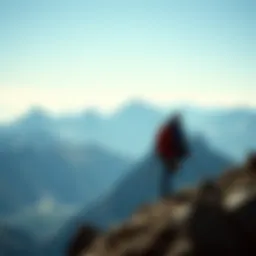 A breathtaking mountain landscape embodying the essence of adventure and exploration in mountain sports