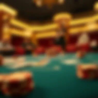 Strategic cards laid out in a blackjack game