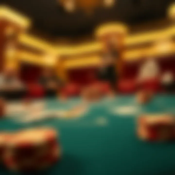 Strategic cards laid out in a blackjack game