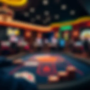 Diverse Game Selection in Online Poker A vibrant online poker table displaying various game options