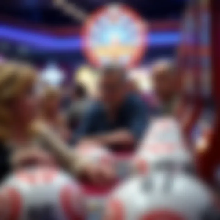 A group of players engaged in a bingo game