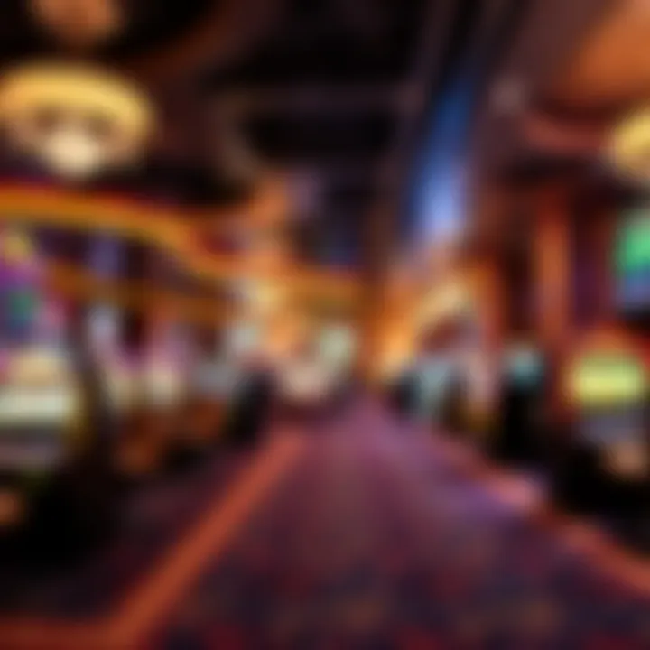 Interior of a luxurious casino environment