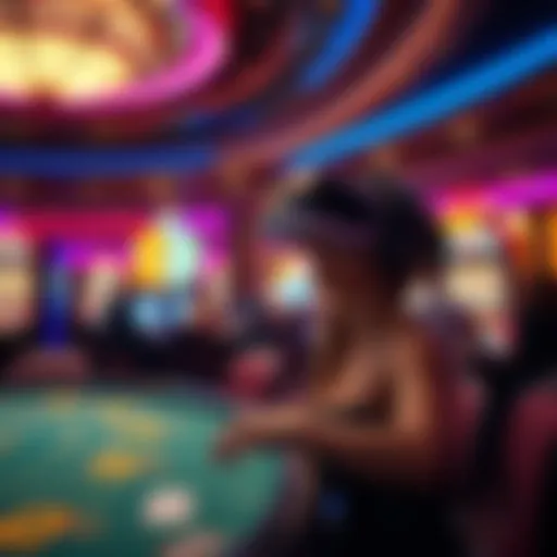 Immersive Casino Environment Virtual reality experience in a casino setting