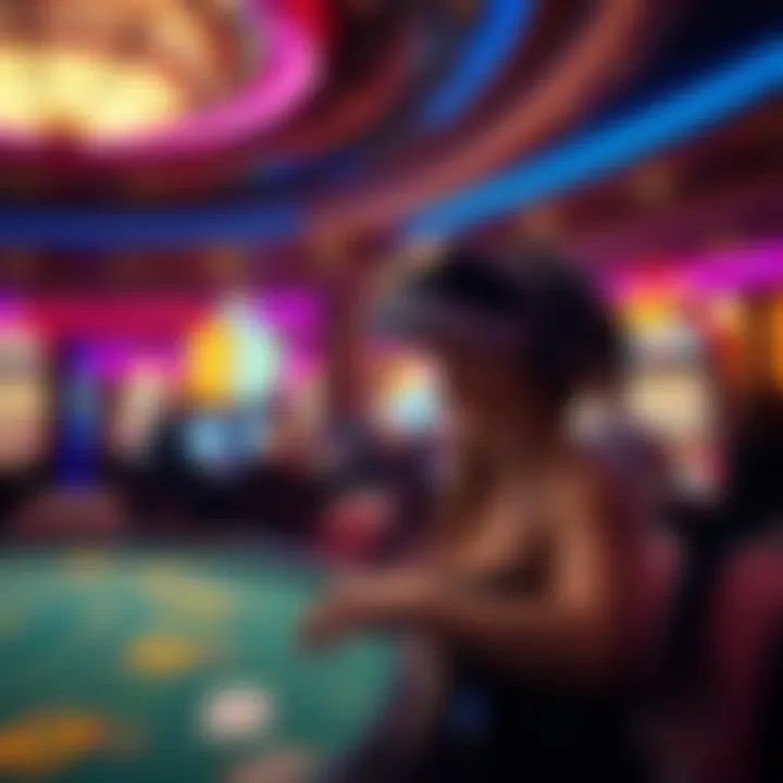 Immersive Casino Environment Virtual reality experience in a casino setting