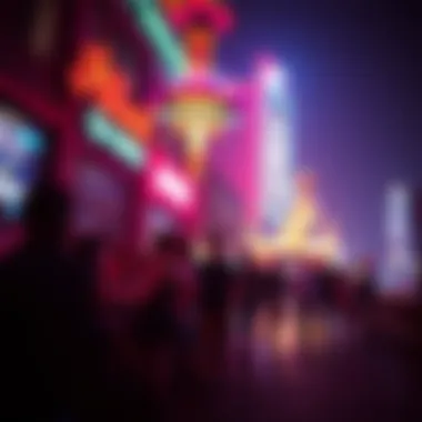 Vibrant nightlife scene in Atlantic City