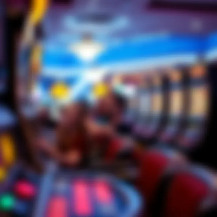 Relaxed players enjoying the slot machines