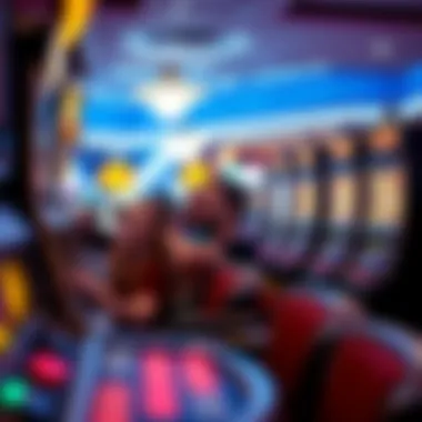 Relaxed Players Enjoying the Experience Relaxed players enjoying the slot machines