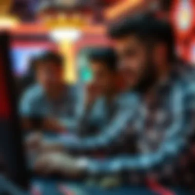 Conceptual art representing online gaming community