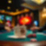 Strategic card placement in a casino setting