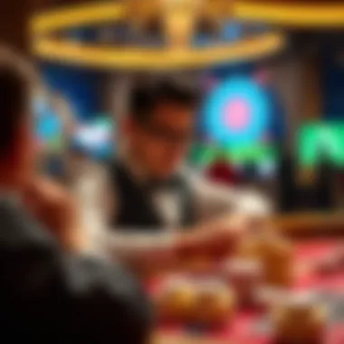 Engaging visuals of online gambling experience