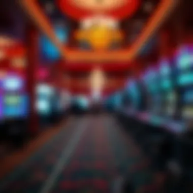 Casino gaming floor with vibrant atmosphere
