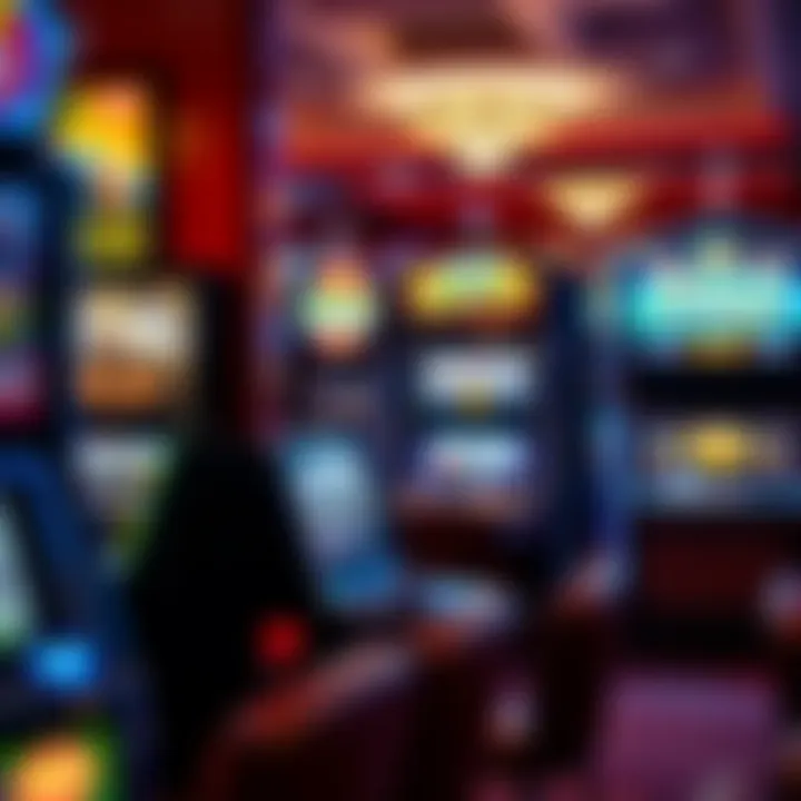 A collection of popular slot machines in action