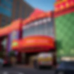 Exterior view of Horseshoe Baltimore Casino showcasing its vibrant architecture