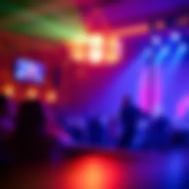 Vibrant Atmosphere of a Live Performance Vibrant atmosphere during a live performance