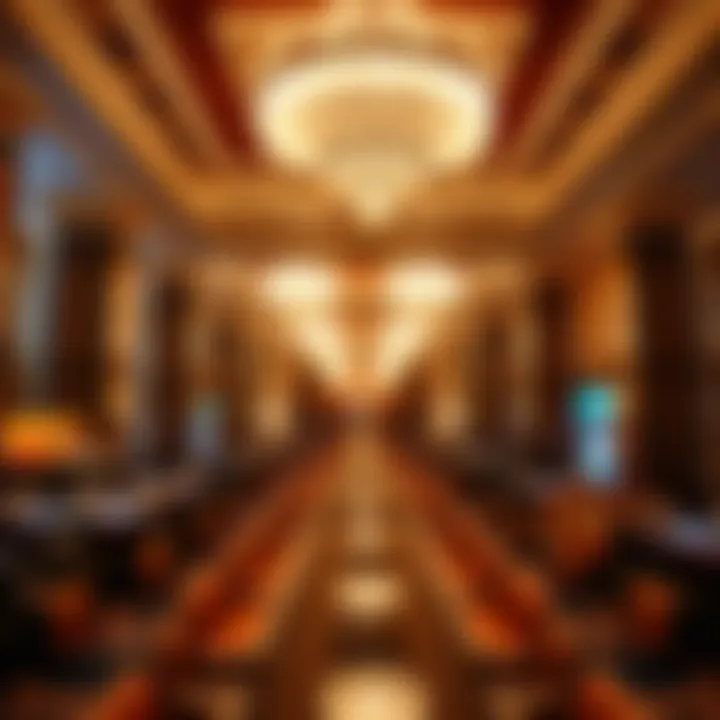 Elegant ambiance of Hyatt JFK Casino interior