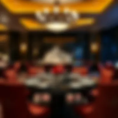 Exquisite dining setup within Hyatt JFK Casino