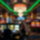 Luxurious gaming floor at Hyatt JFK Casino