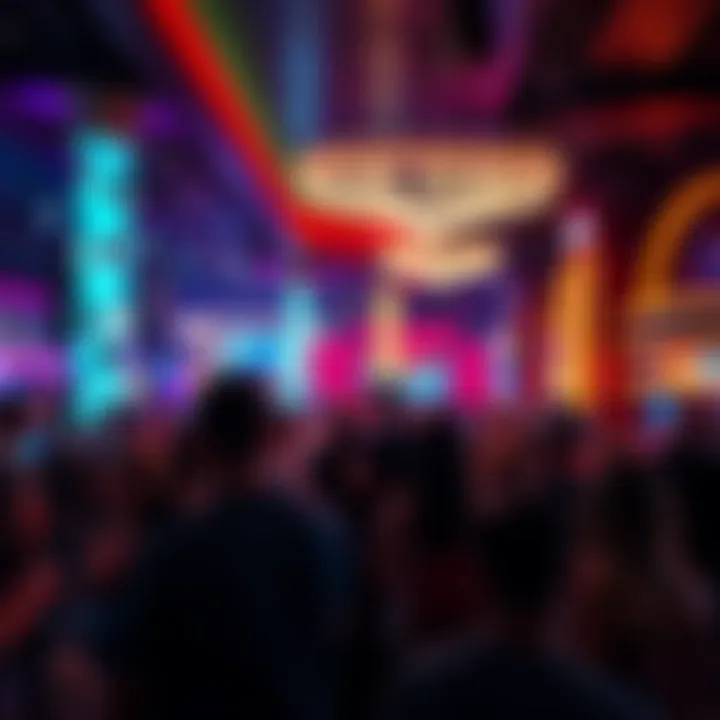 Crowd Enjoying Night Out in Las Vegas Crowd enjoying a night out at a popular Las Vegas venue