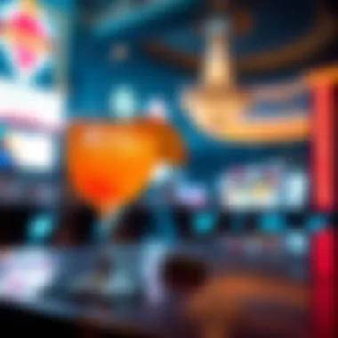 Signature Cocktail at a Renowned Las Vegas Club A signature cocktail served at a renowned Las Vegas club