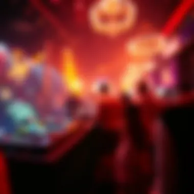 Vibrant Nightlife in Las Vegas Vibrant nightlife at a Las Vegas club featuring a DJ and dance floor