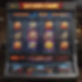 Visual representation of the Lightning Zap slot machine gameplay interface