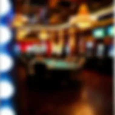 High-stakes poker table in a Las Vegas casino