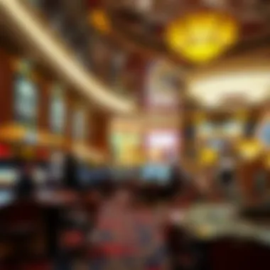 Luxurious interior of a Las Vegas casino